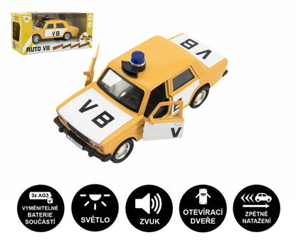 Policejní auto VB kov/plast 12 cm