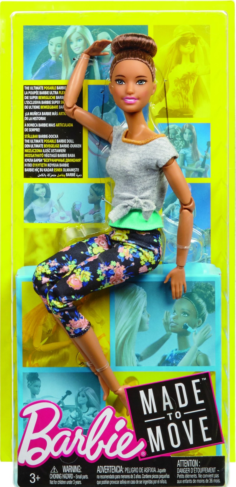 Barbie v pohybu růžovo - oranžová