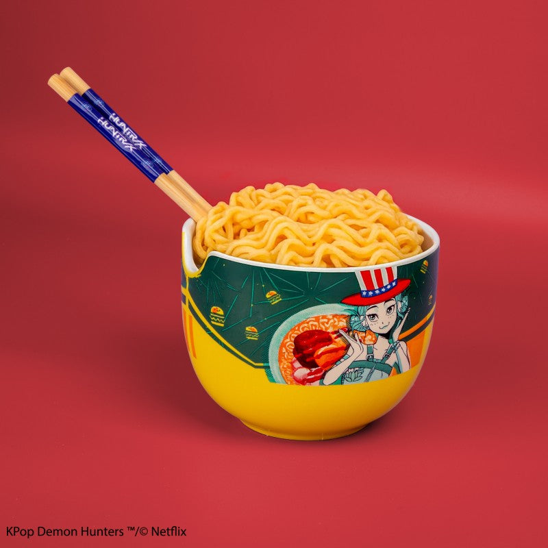 K-pop Demon Hunters ramen miska s hůlkami (Zoey Hamburger)
