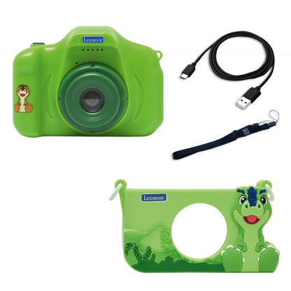Lexibook dětský fotoaparát s 3D krytem Dinosaurus