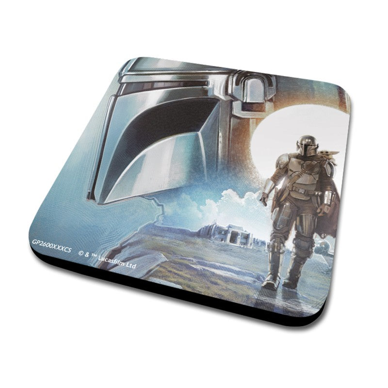Mandalorian a Grogu dárkový set (hnek, podtácek a klíčenka) Bounty Hunters