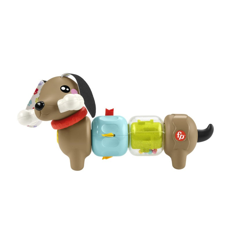 Fisher Price chrastící a klapající jezevčík