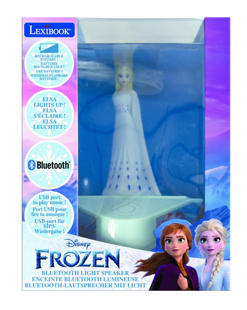 Lexibook bluetooth reproduktor se svítící figurkou Elsa