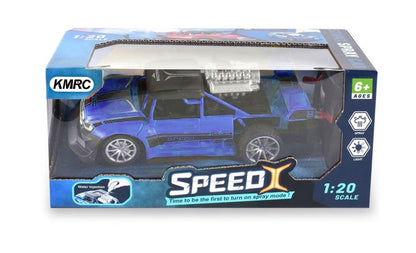 Auto 1:20 s efektem kouře RC modré
