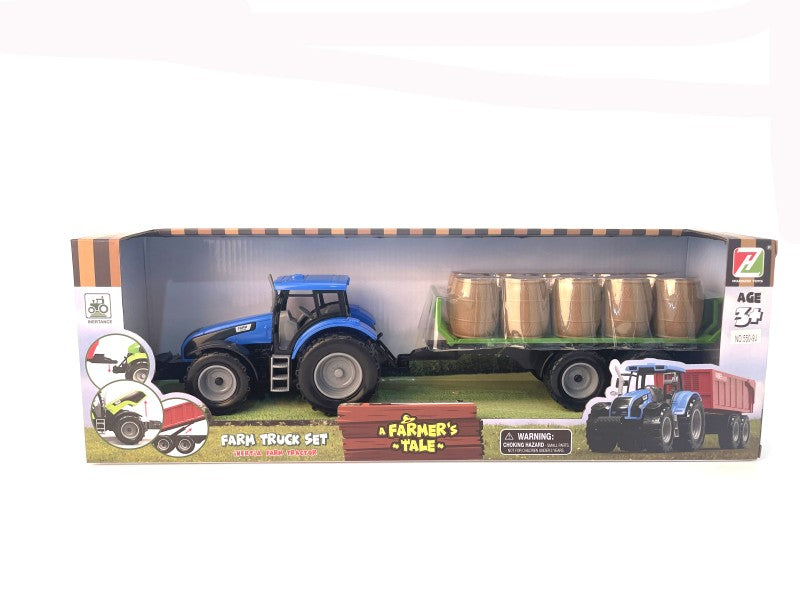 Traktor na setrvačník červený