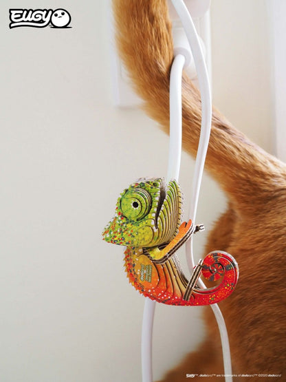 EUGY Chameleon 3D kartonová skládačka