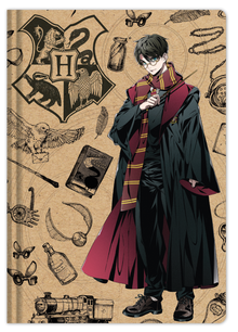 Harry Potter blok s perem (Navy & Gold) DPL6
