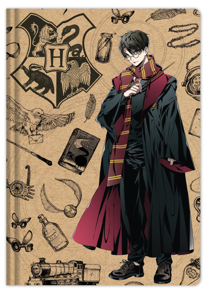 Harry Potter blok s perem (Navy & Gold) DPL6