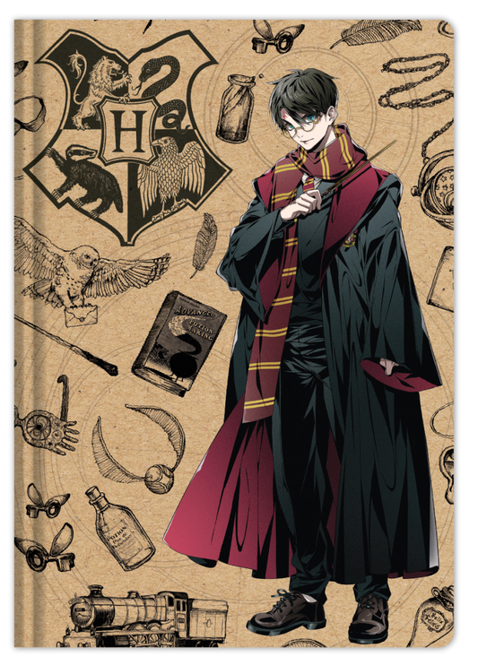 Harry Potter blok s perem (Navy & Gold) DPL6