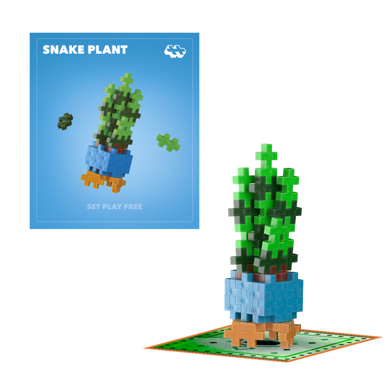 Plus-Plus Kytky Snake Plant