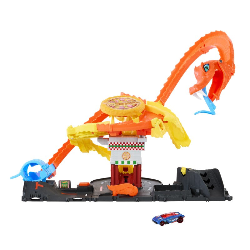 Hot Wheels city hladová kobra útočí na pizzerku