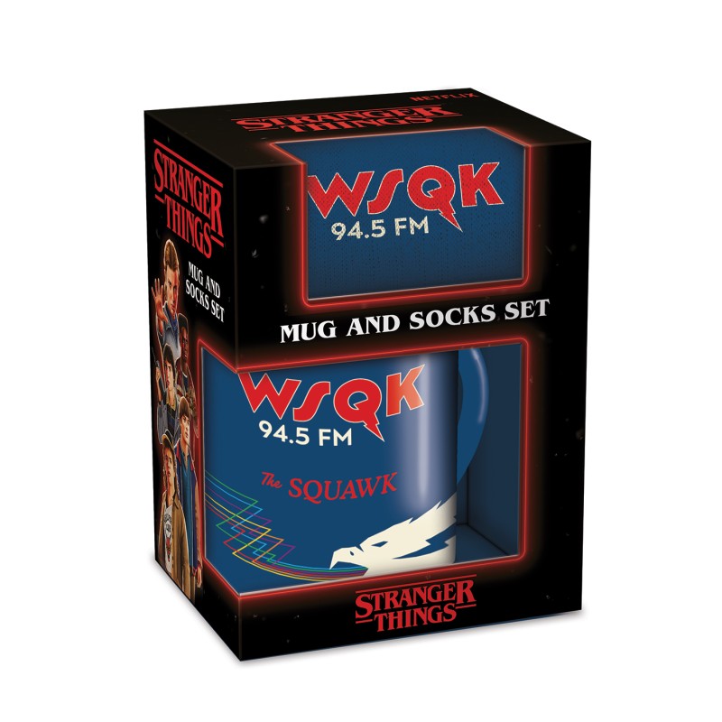 Stranger Things dárkový set (hrnek a ponožky) - WSQK