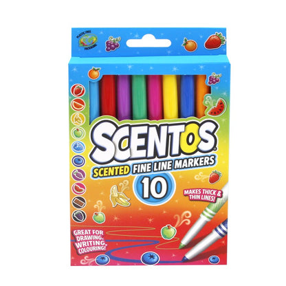 Fixy voňavé Scentos tenké 10 ks