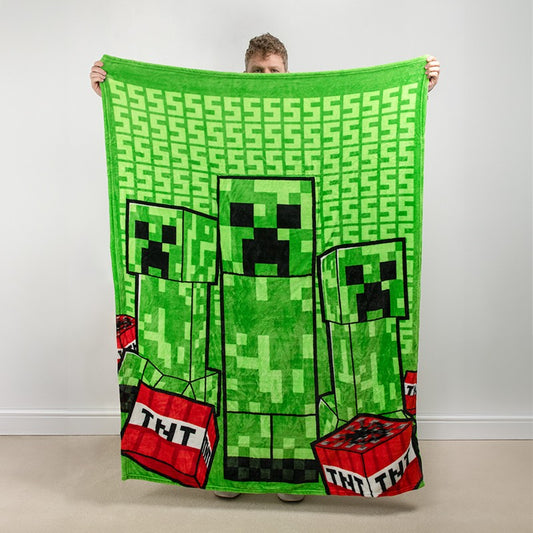 Minecraft Creeper deka s polštářem