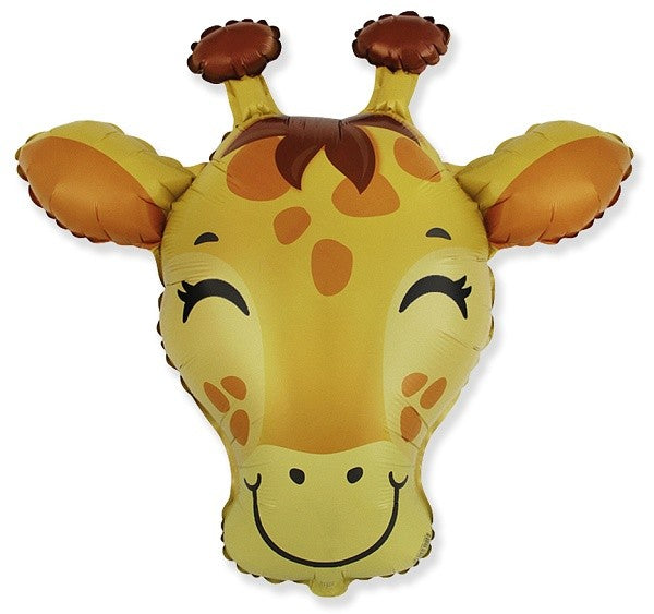Balónek foliový hlava žirafy 60 cm