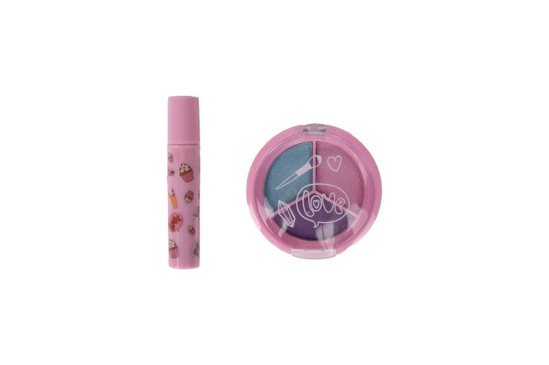 Make up v srdíčku oční stíny