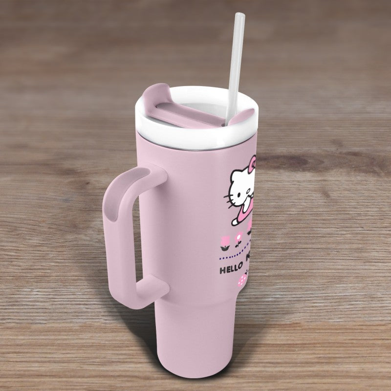 Hello Kitty cestovní hrnek s brčkem