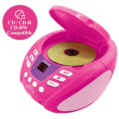 Lexibook CD přehrávač Disney princezny s bluetooth a světelnými efekty