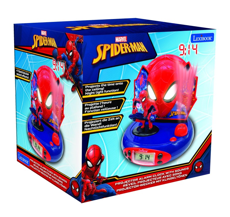 Lexibook 3D budík Spiderman s projekcí času