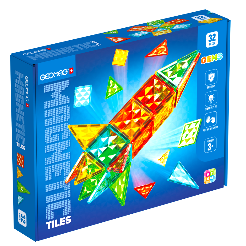 Geomag Magnetic Tiles Raketa 32 dílků