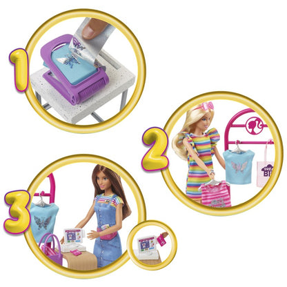 Barbie módní design studio s panenkou