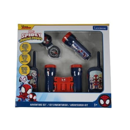 Lexibook Spidey set vysílačky, dalekohled, baterka, kompas