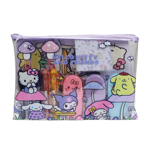 Hello Kitty a přátelé školní set velký - Mushroom DPL6
