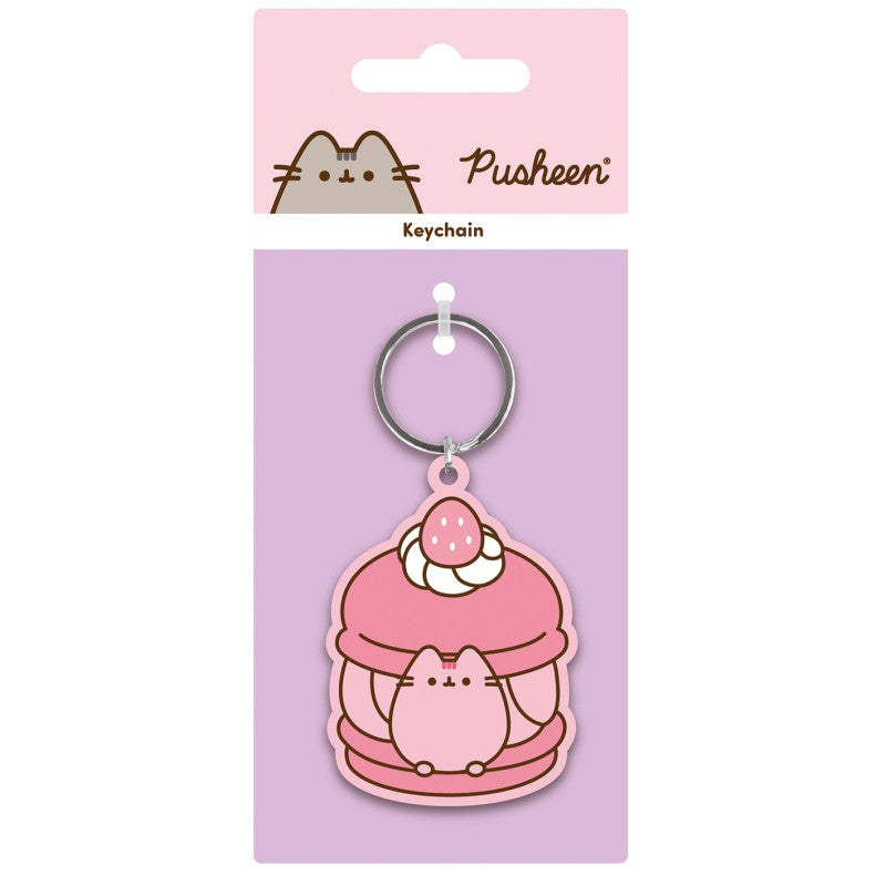 Pusheen klíčenka - Jahoda