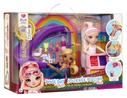 Rainbow High Sada s malou sestřičkou – bazén