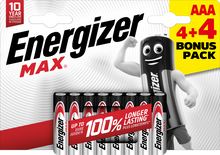 Energizer MAX AAA 4+4 zdarma
