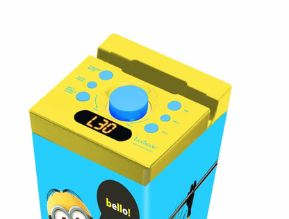 Lexibook bluetooth věžový reproduktor Mimoni s mikrofonem a světelnými efekty