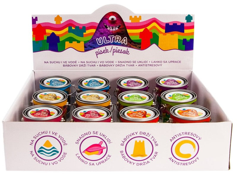 Ultra písek 120g, 6 barev modrý