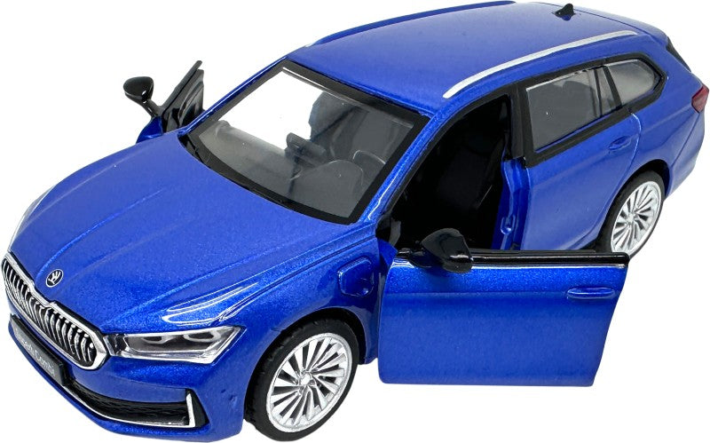 Škoda Superb IV Combi modré 1:35