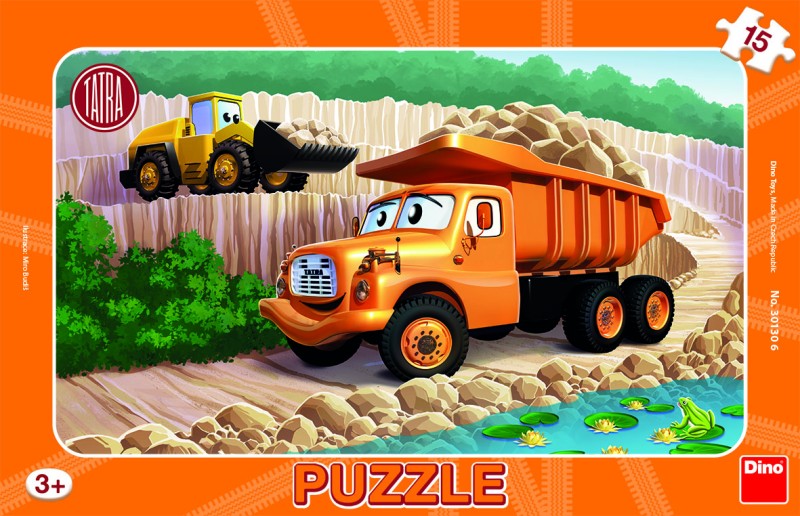 Puzzle 15 dílků deskové Tatra