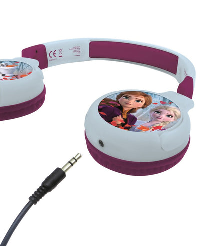 Lexibook 2v1 bluetooth skládací sluchátka Frozen s limitem hlasitosti