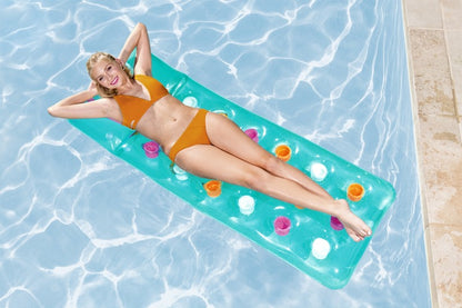 Nafukovací lehátko Summer 1,88 m x 71 cm oranžové