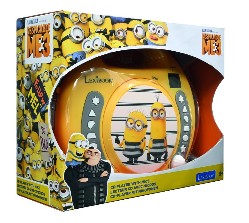 Lexibook CD přehrávač Mimoni se 2 mikrofony