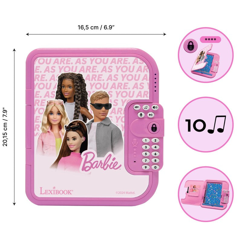 Lexibook elektronický tajný deník Barbie