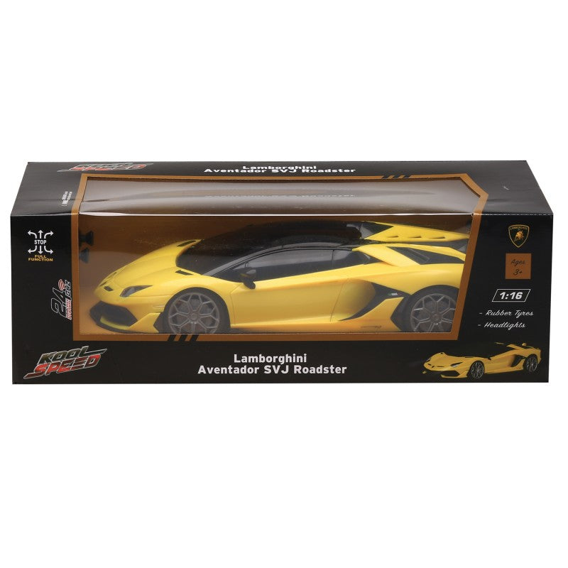 RC Auto Lamborghini Aventador SVJ Roadster 1:16, asst 2 žluté