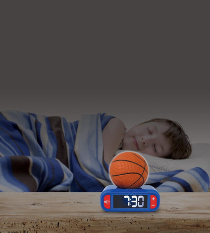 Lexibook budík Basketbal se svítícím míčem