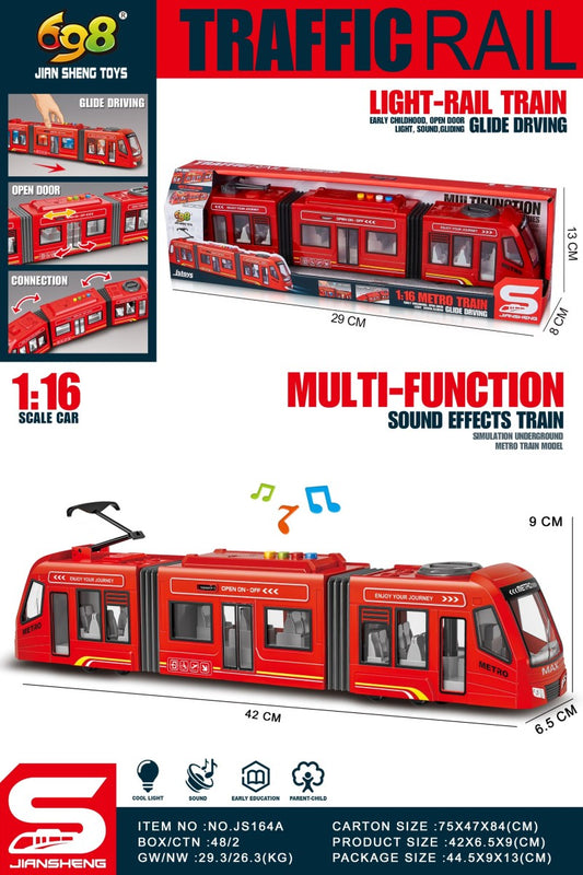 Tramvaj červená 1:16