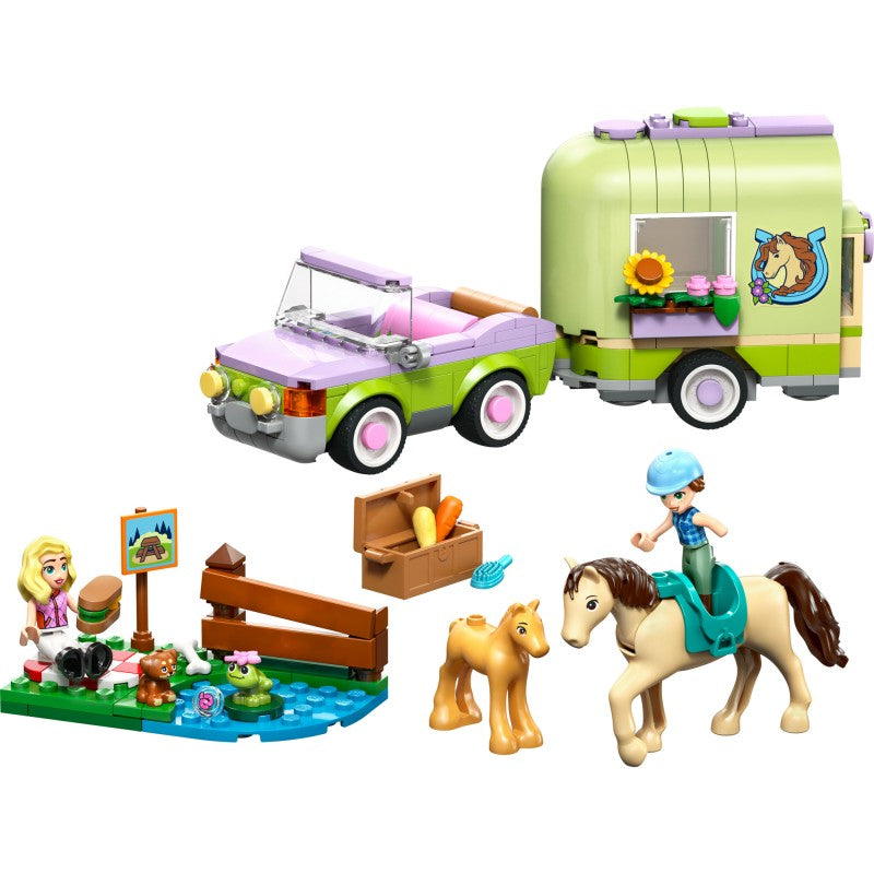LEGO® 42695 Friends Přívěs s koněm a hříbětem