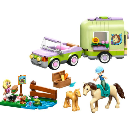 LEGO® 42695 Friends Přívěs s koněm a hříbětem