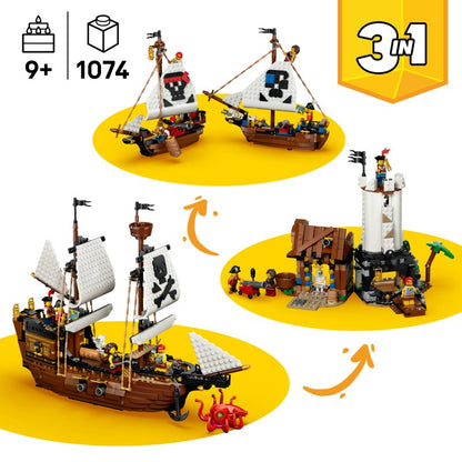LEGO® Creator 3 v 1 31387 Kultovní pirátská loď