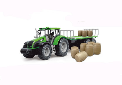 Traktor na setrvačník červený