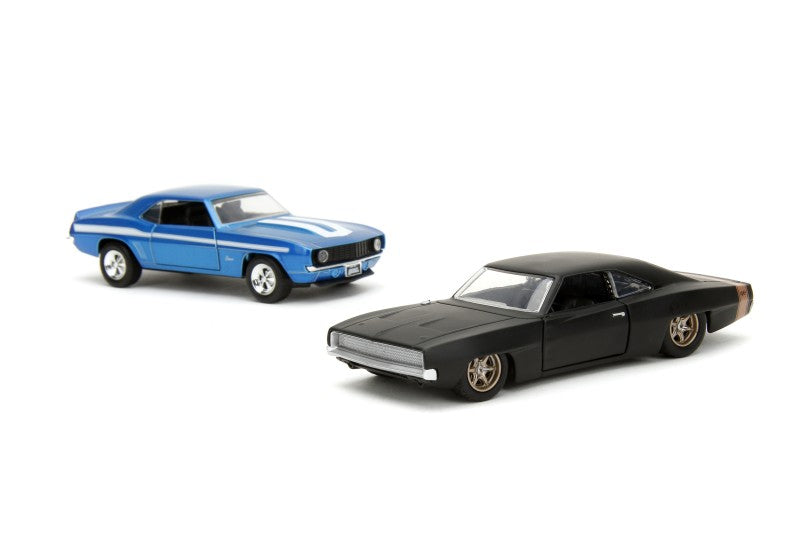 Rychle a zběsile Twin Pack 1969 Chevrolet a 1968 Dodge Charger Wide Body 1:32 W2/1