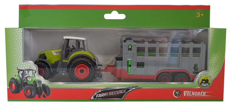 Traktor s přívěsem 1:50