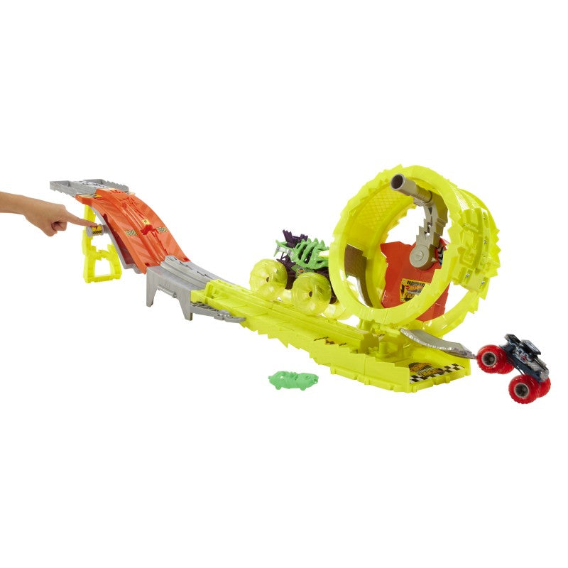 Hot Wheels monster trucks power smashers dráha masivní destrukce