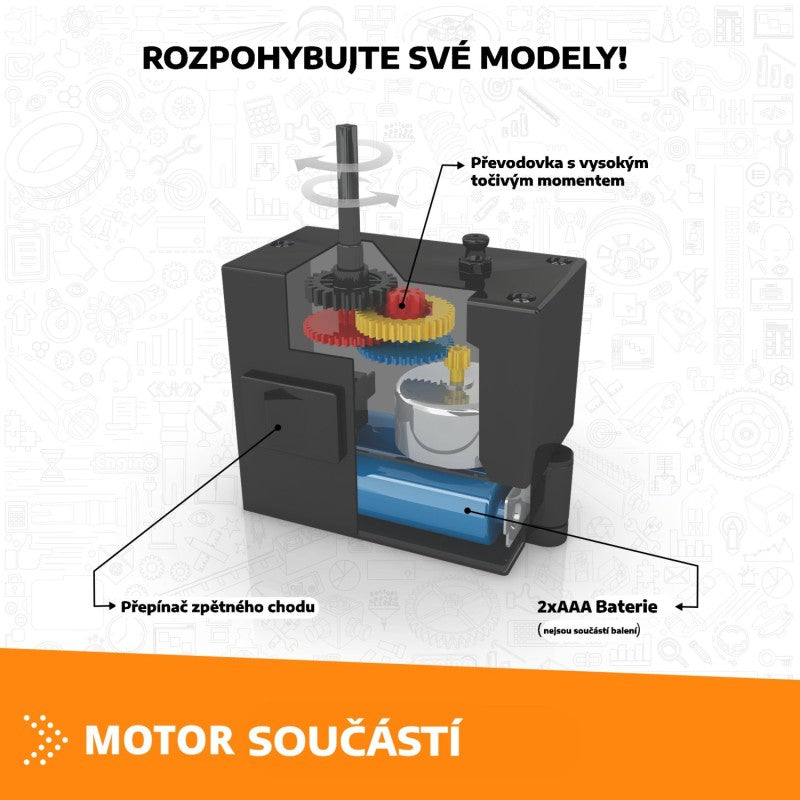 Engino Creative Builder 50 modelů s motorkem