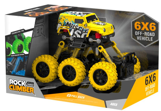 Auto Graffiti Crawler 6WD 1:43 na zpětný chod žluté